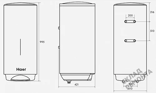 Фото Водонагреватель накопительный Haier ES80V-VH3, 80 л – купить в Москве: цена, описание, фото. Интернет-магазин 5