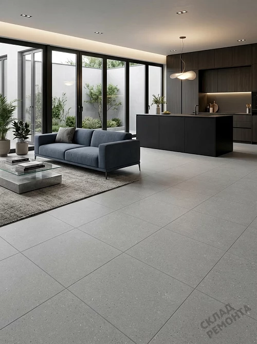 Фото Керамогранит матовый Gracia Ceramica Тренд серый 400*400*7 – купить в Москве: цена, описание, фото. Интернет-магазин 1