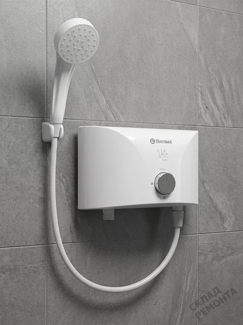Фото Водонагреватель проточный Thermex Vetro 5500 shower – купить в Москве: цена, описание, фото. Интернет-магазин 1