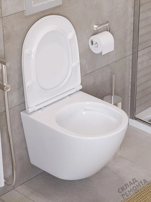 Фото Унитаз подвесной BelBagno Uno BB3105CHR/SC безободковый купить в Москве: цена, описание, фото. Интернет-магазин 1