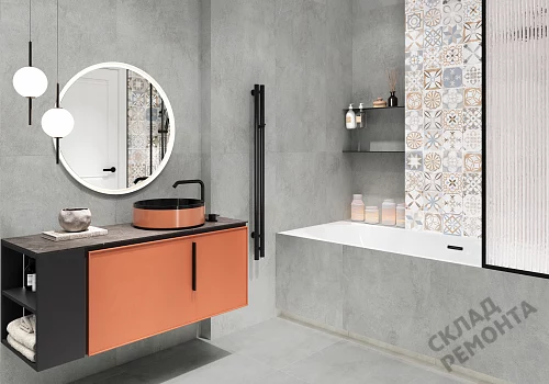 Фото Керамогранит матовый Alma Ceramica Никос GFU6060NKS07R серый 600*600*9 – купить в Москве: цена, описание, фото. Интернет-магазин 3
