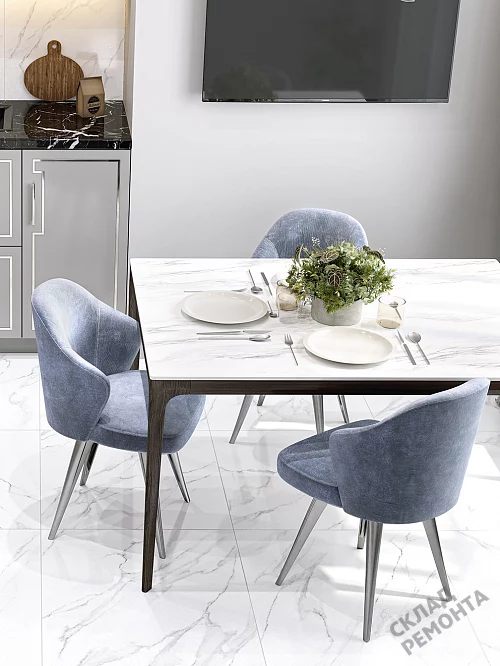 Фото Керамогранит лаппатированный Alma Ceramica Невада GFU6060NVD07L белый 600*600*9 – купить в Москве: цена, описание, фото. Интернет-магазин 1