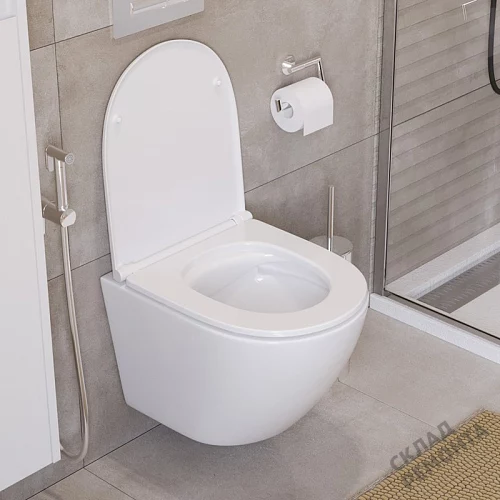 Фото Унитаз подвесной BelBagno Uno BB3105CHR/SC безободковый купить в Москве: цена, описание, фото. Интернет-магазин 2