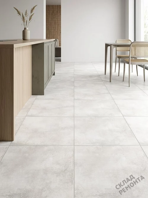 Фото Керамогранит матовый Alma Ceramica Тотем GFU6060TTM00R белый 600*600*9 – купить в Москве: цена, описание, фото. Интернет-магазин 1