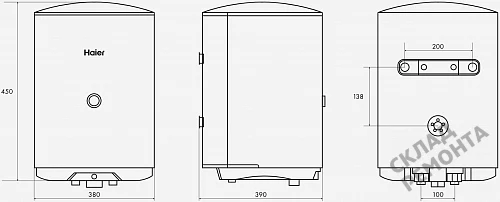 Фото Водонагреватель накопительный Haier ES30V-C1, 30 л – купить в Москве: цена, описание, фото. Интернет-магазин 5