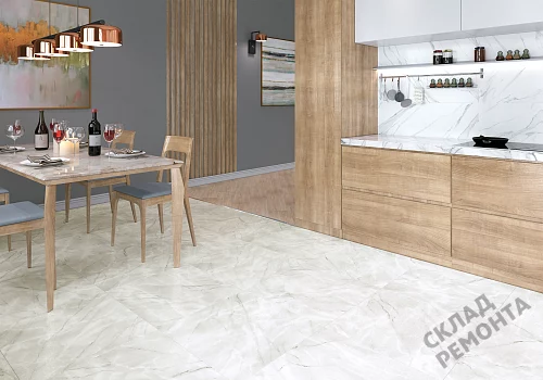 Фото Керамогранит лаппатированный Alma Ceramica Ларедо GFU04LRD70L светло-серый 600*600*9 – купить в Москве: цена, описание, фото. Интернет-магазин 2