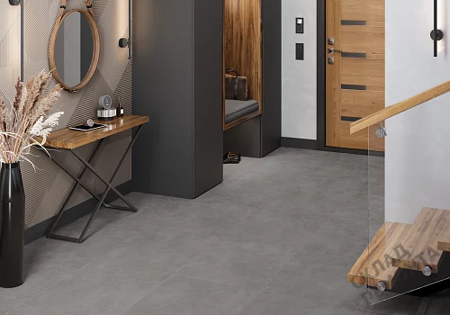 Фото Керамогранит матовый Alma Ceramica Мурал GFU6060MUR70R серый 600*600*9 – купить в Москве: цена, описание, фото. Интернет-магазин 3
