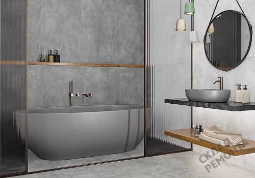 Фото Керамогранит матовый Alma Ceramica Тотем GFU60120TTM70R серый 1200*600*8,5 – купить в Москве: цена, описание, фото. Интернет-магазин 3