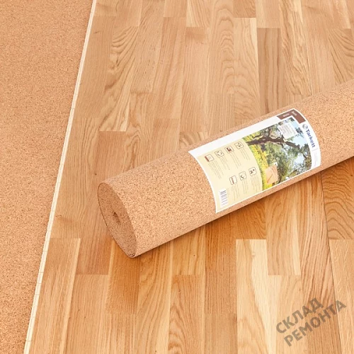 Фото Подложка рулонная Amorim пробковая, GO4CORK NATURE 2-5 мм под ламинат и паркет бежевая – купить в Москве: цена, описание, фото. Интернет-магазин 6