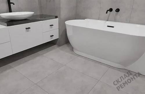 Фото Керамогранит матовый Steppe Ceramics Silent Grey серый 600*600*9,5 – купить в Москве: цена, описание, фото. Интернет-магазин 5